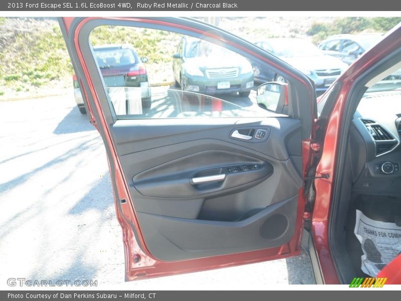 Ruby Red Metallic / Charcoal Black 2013 Ford Escape SEL 1.6L EcoBoost 4WD