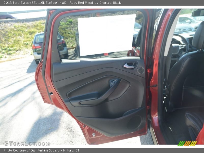 Ruby Red Metallic / Charcoal Black 2013 Ford Escape SEL 1.6L EcoBoost 4WD