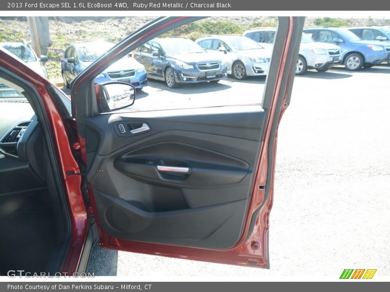 Ruby Red Metallic / Charcoal Black 2013 Ford Escape SEL 1.6L EcoBoost 4WD