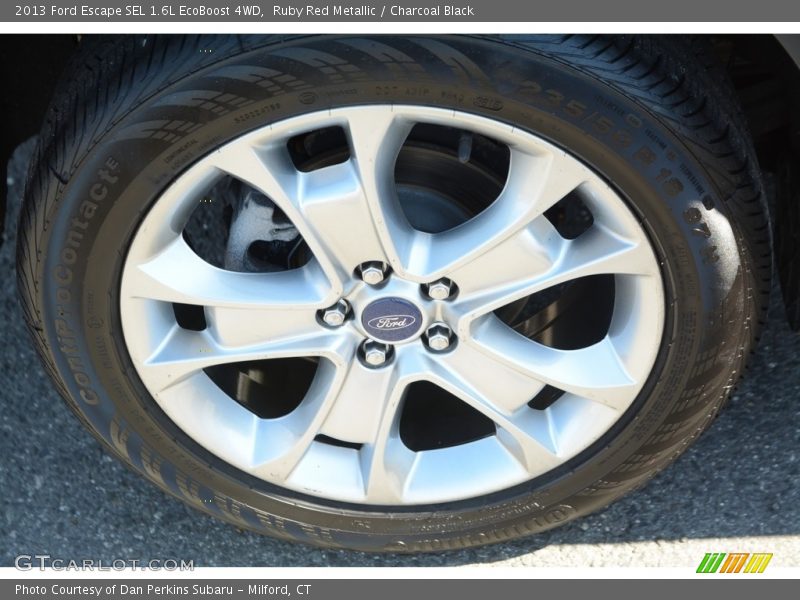 Ruby Red Metallic / Charcoal Black 2013 Ford Escape SEL 1.6L EcoBoost 4WD