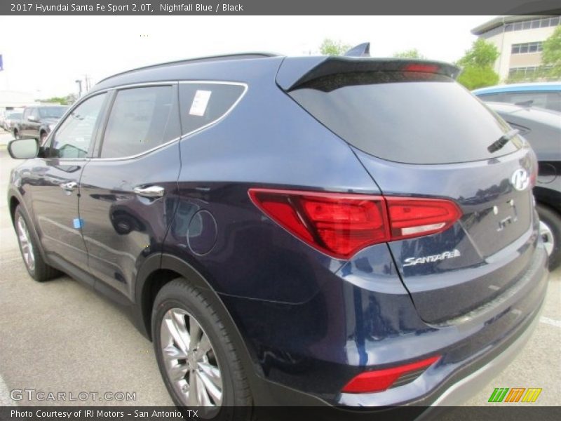 Nightfall Blue / Black 2017 Hyundai Santa Fe Sport 2.0T
