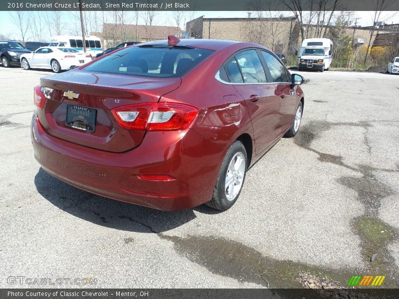 Siren Red Tintcoat / Jet Black 2016 Chevrolet Cruze LT Sedan