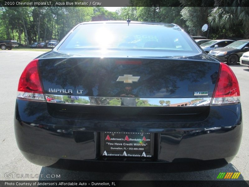 Aqua Blue Metallic / Gray 2010 Chevrolet Impala LT