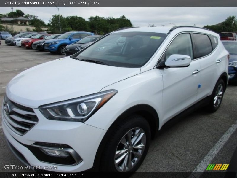 Pearl White / Black 2017 Hyundai Santa Fe Sport 2.0T