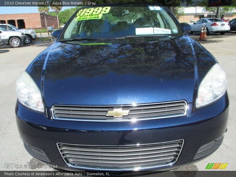 Aqua Blue Metallic / Gray 2010 Chevrolet Impala LT