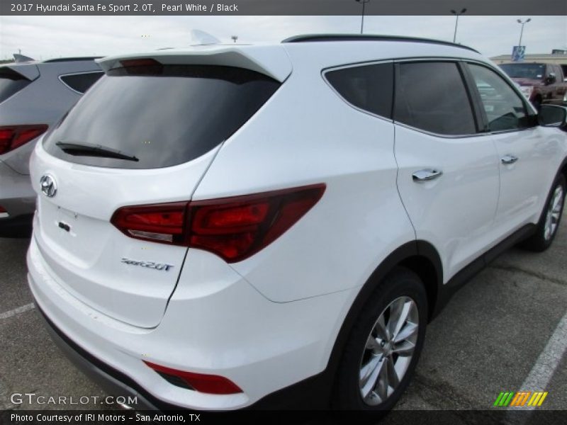 Pearl White / Black 2017 Hyundai Santa Fe Sport 2.0T