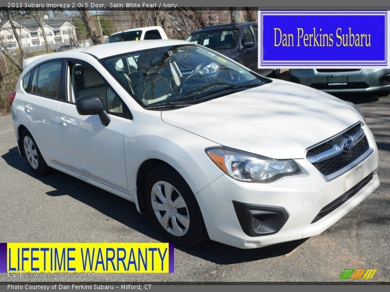 Satin White Pearl / Ivory 2013 Subaru Impreza 2.0i 5 Door