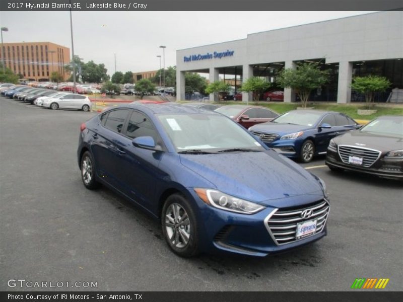 Lakeside Blue / Gray 2017 Hyundai Elantra SE