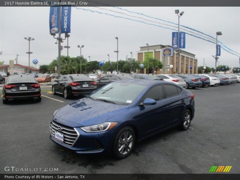Lakeside Blue / Gray 2017 Hyundai Elantra SE