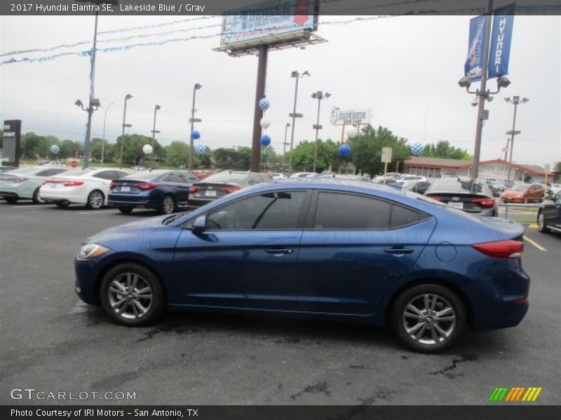 Lakeside Blue / Gray 2017 Hyundai Elantra SE