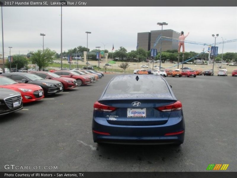 Lakeside Blue / Gray 2017 Hyundai Elantra SE