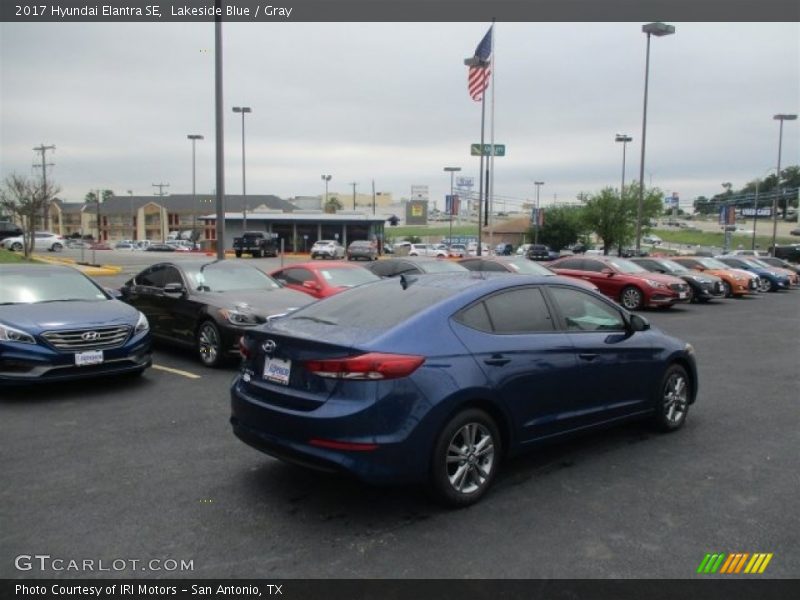 Lakeside Blue / Gray 2017 Hyundai Elantra SE