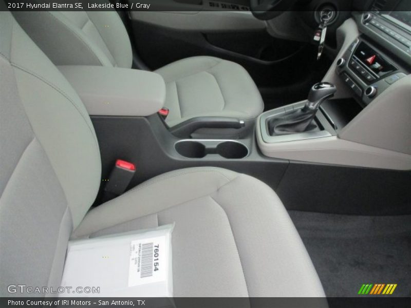 Lakeside Blue / Gray 2017 Hyundai Elantra SE