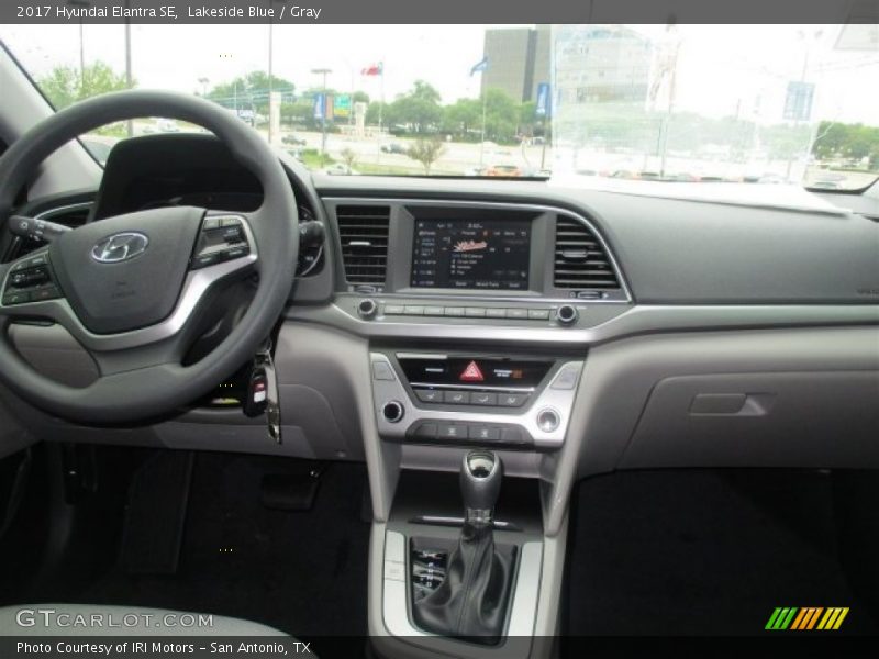 Lakeside Blue / Gray 2017 Hyundai Elantra SE