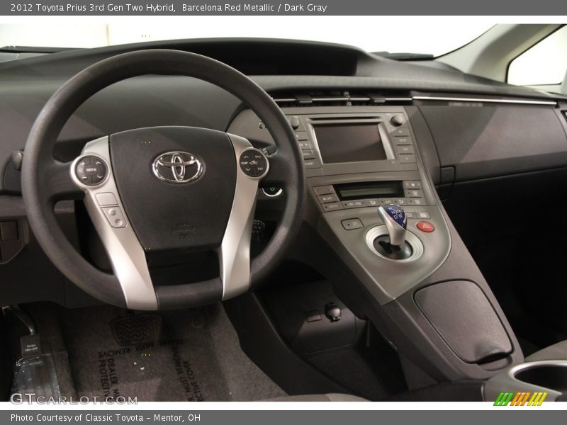 Barcelona Red Metallic / Dark Gray 2012 Toyota Prius 3rd Gen Two Hybrid
