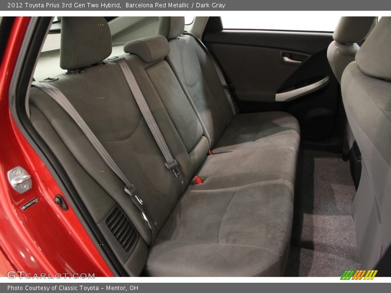 Barcelona Red Metallic / Dark Gray 2012 Toyota Prius 3rd Gen Two Hybrid
