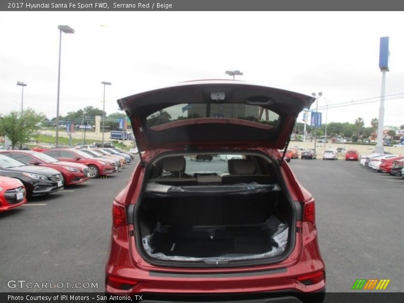 Serrano Red / Beige 2017 Hyundai Santa Fe Sport FWD