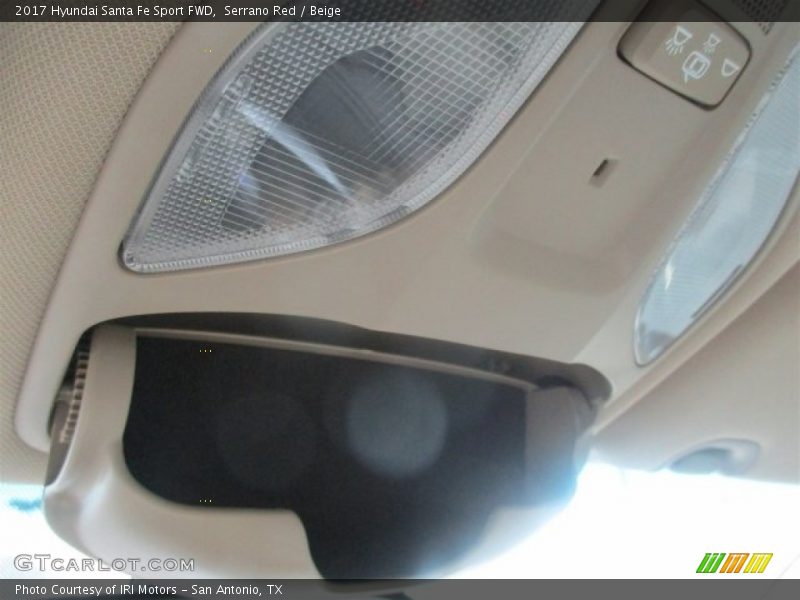 Serrano Red / Beige 2017 Hyundai Santa Fe Sport FWD