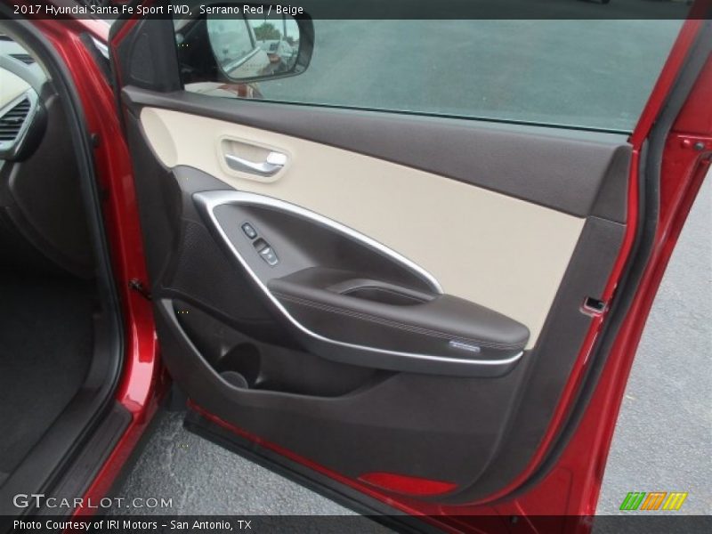 Serrano Red / Beige 2017 Hyundai Santa Fe Sport FWD