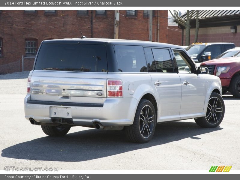 Ingot Silver / Charcoal Black 2014 Ford Flex Limited EcoBoost AWD
