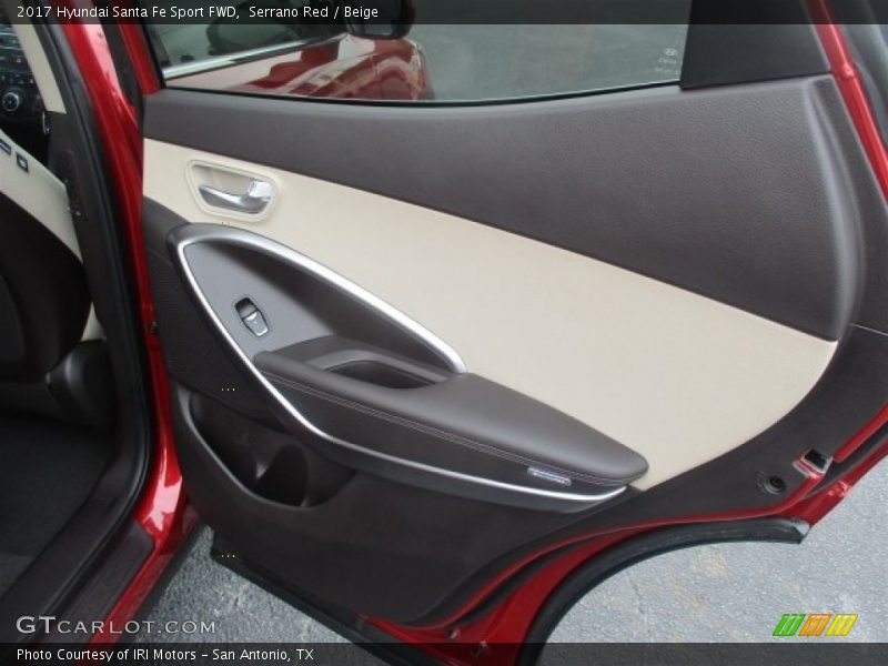 Serrano Red / Beige 2017 Hyundai Santa Fe Sport FWD
