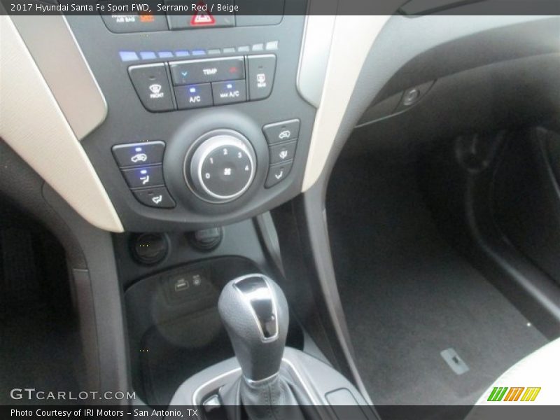 Serrano Red / Beige 2017 Hyundai Santa Fe Sport FWD