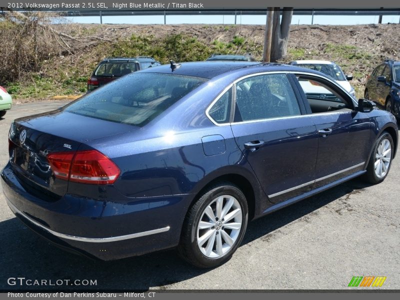 Night Blue Metallic / Titan Black 2012 Volkswagen Passat 2.5L SEL