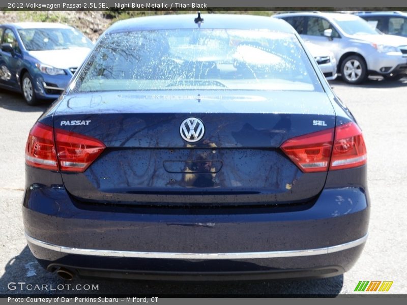 Night Blue Metallic / Titan Black 2012 Volkswagen Passat 2.5L SEL
