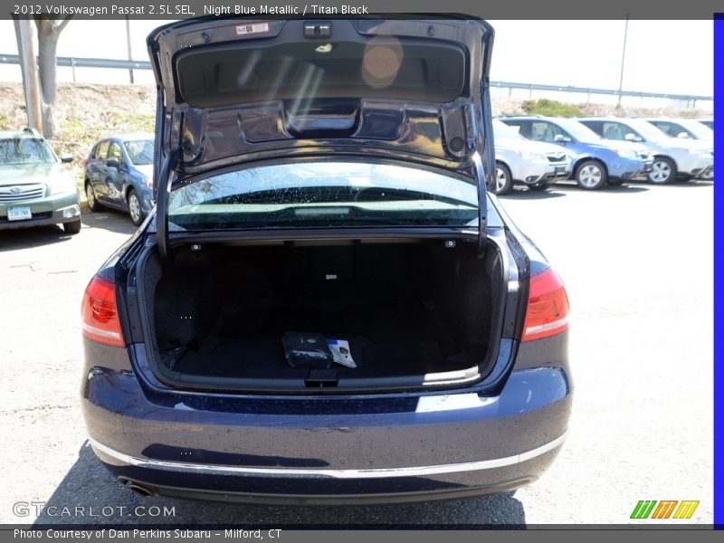 Night Blue Metallic / Titan Black 2012 Volkswagen Passat 2.5L SEL