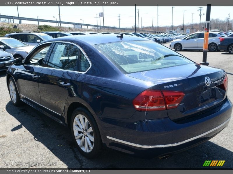 Night Blue Metallic / Titan Black 2012 Volkswagen Passat 2.5L SEL