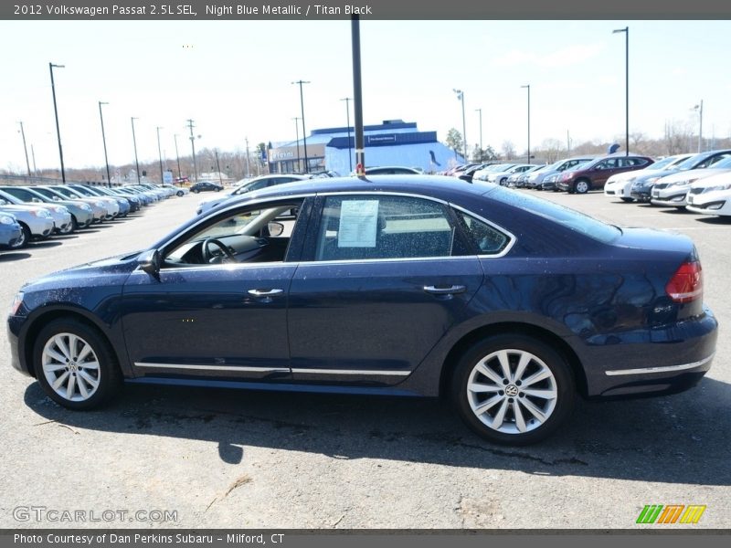 Night Blue Metallic / Titan Black 2012 Volkswagen Passat 2.5L SEL
