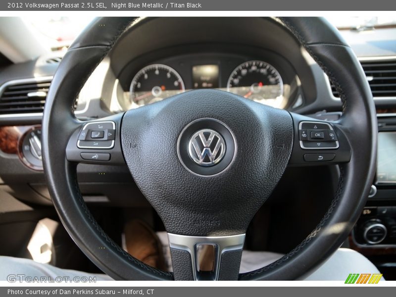 Night Blue Metallic / Titan Black 2012 Volkswagen Passat 2.5L SEL