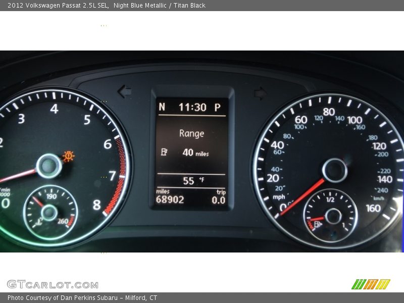 Night Blue Metallic / Titan Black 2012 Volkswagen Passat 2.5L SEL