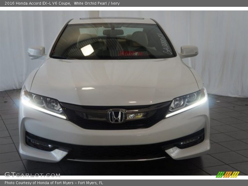 White Orchid Pearl / Ivory 2016 Honda Accord EX-L V6 Coupe