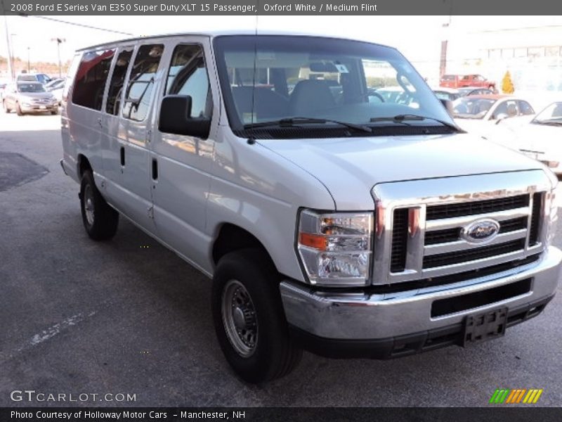 Oxford White / Medium Flint 2008 Ford E Series Van E350 Super Duty XLT 15 Passenger