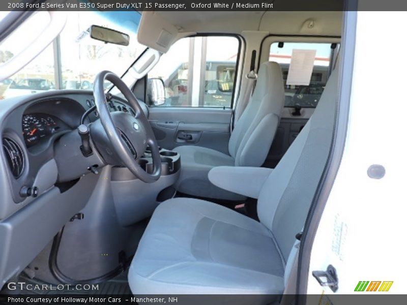 Oxford White / Medium Flint 2008 Ford E Series Van E350 Super Duty XLT 15 Passenger