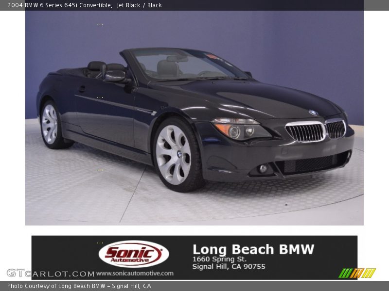 Jet Black / Black 2004 BMW 6 Series 645i Convertible