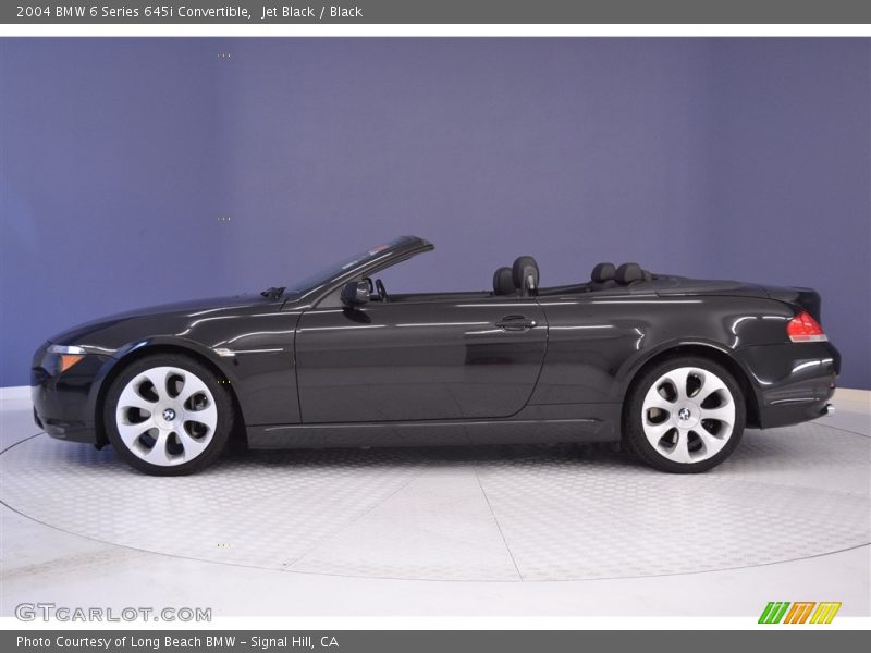 Jet Black / Black 2004 BMW 6 Series 645i Convertible