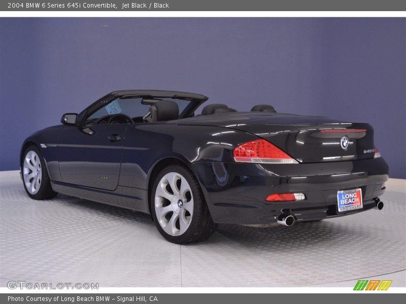 Jet Black / Black 2004 BMW 6 Series 645i Convertible