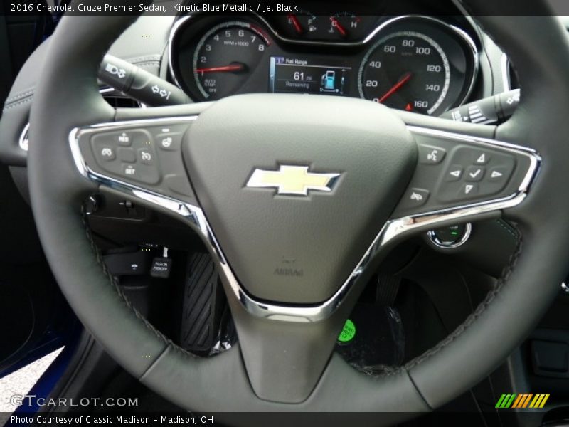 Kinetic Blue Metallic / Jet Black 2016 Chevrolet Cruze Premier Sedan