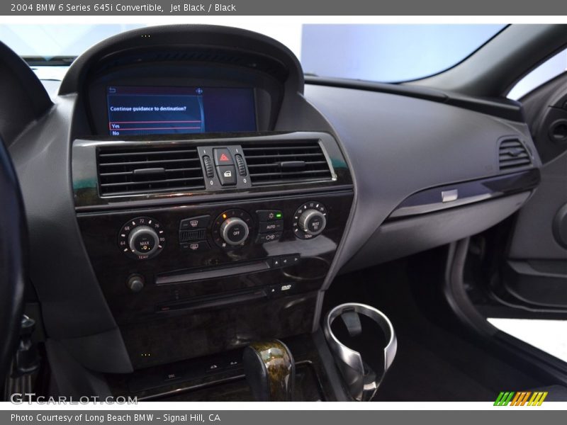 Jet Black / Black 2004 BMW 6 Series 645i Convertible