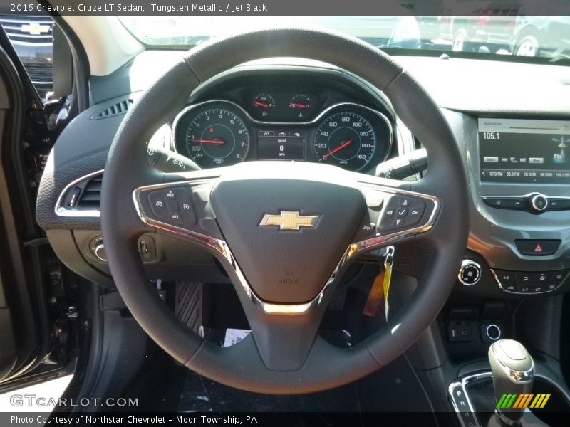 Tungsten Metallic / Jet Black 2016 Chevrolet Cruze LT Sedan