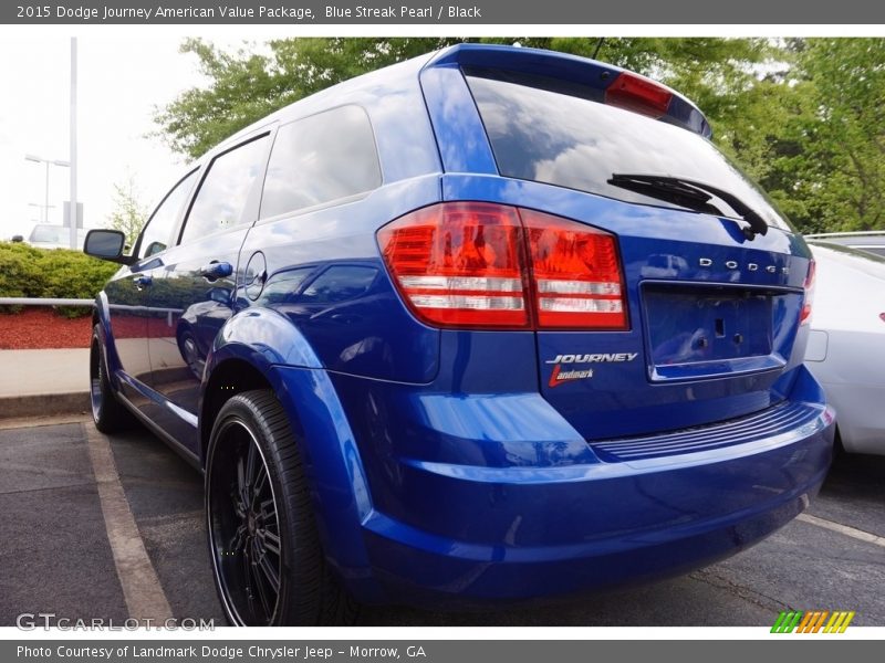 Blue Streak Pearl / Black 2015 Dodge Journey American Value Package