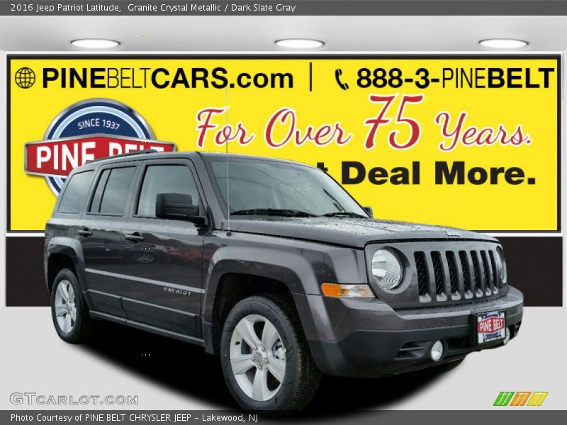 Granite Crystal Metallic / Dark Slate Gray 2016 Jeep Patriot Latitude