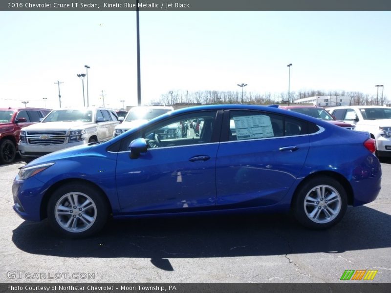 Kinetic Blue Metallic / Jet Black 2016 Chevrolet Cruze LT Sedan