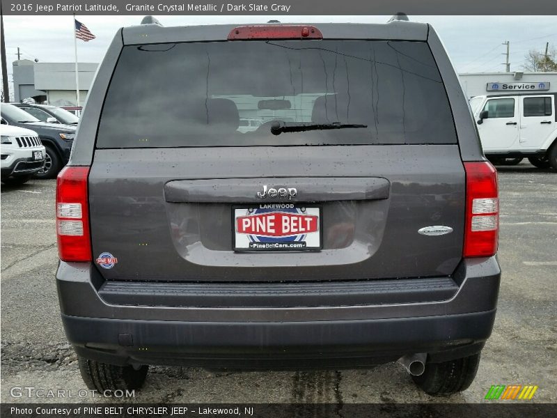 Granite Crystal Metallic / Dark Slate Gray 2016 Jeep Patriot Latitude