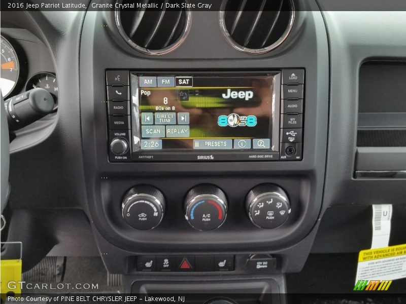Granite Crystal Metallic / Dark Slate Gray 2016 Jeep Patriot Latitude
