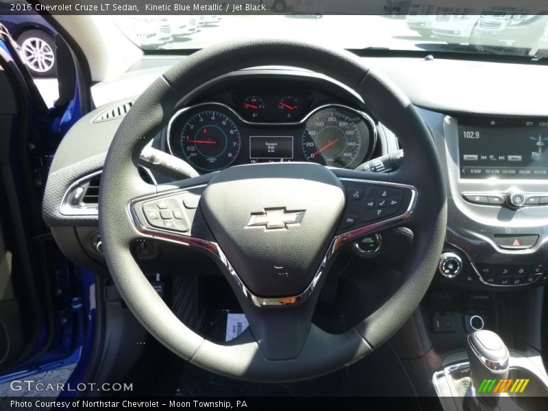 Kinetic Blue Metallic / Jet Black 2016 Chevrolet Cruze LT Sedan