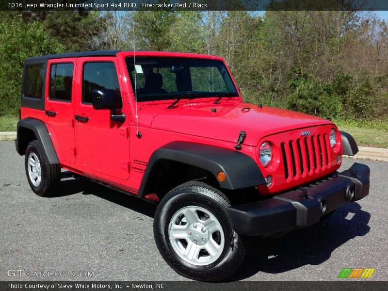 Front 3/4 View of 2016 Wrangler Unlimited Sport 4x4 RHD
