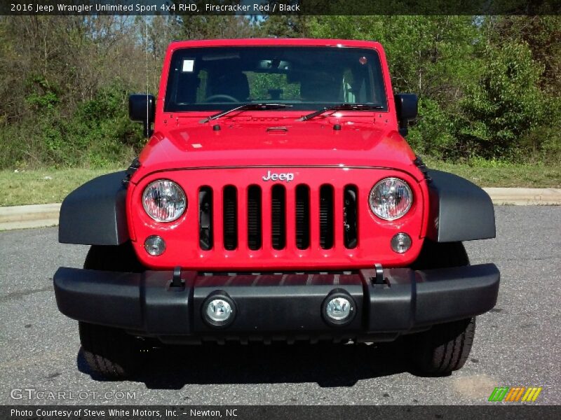 Firecracker Red / Black 2016 Jeep Wrangler Unlimited Sport 4x4 RHD